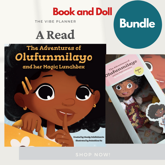 A READ BUNDLE SET - CHILDRENS BOOK AND DOLL - The Vibe Planner