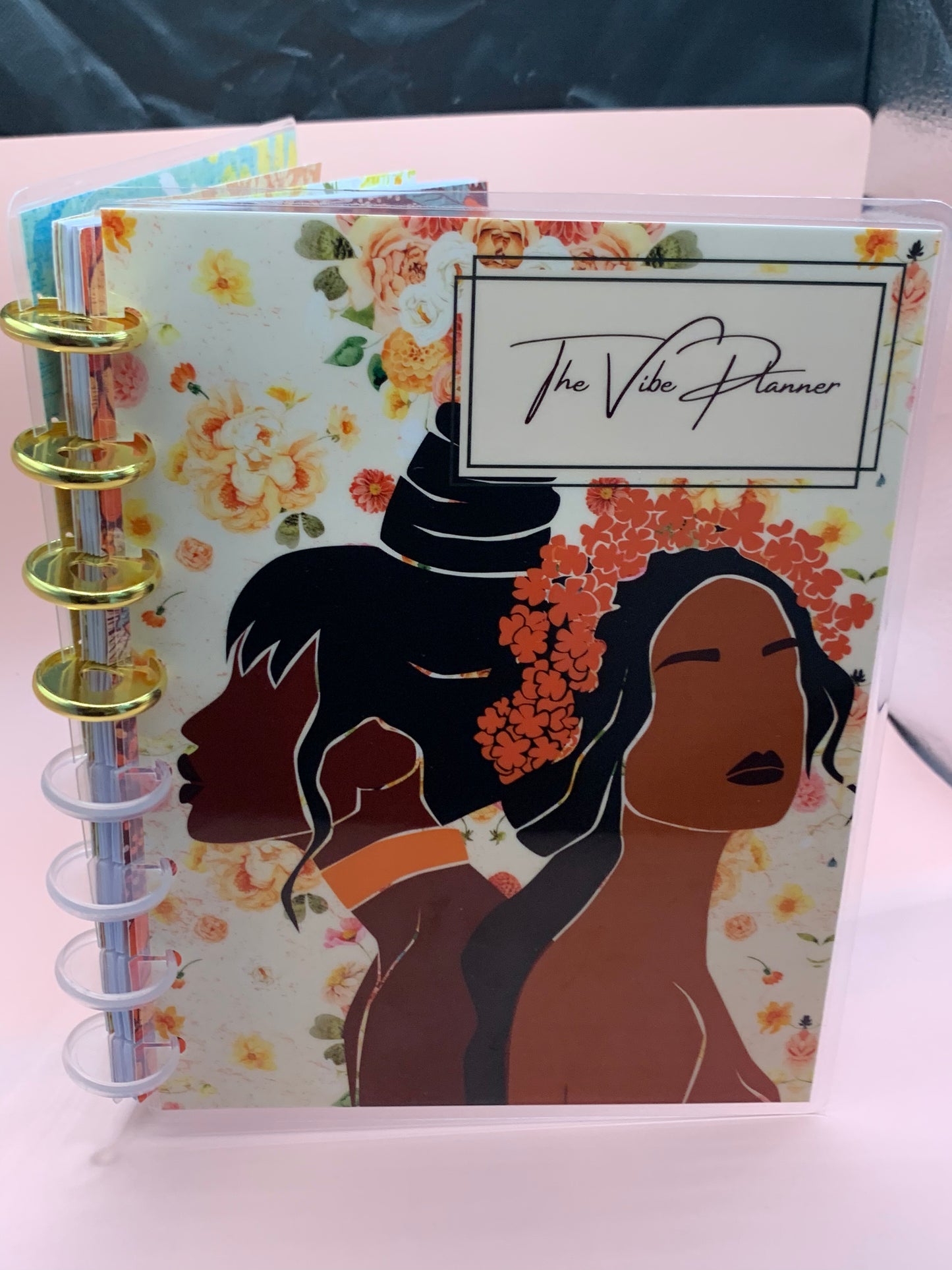 Cream and Strawberries Notebook - Discbound - The Vibe Planner