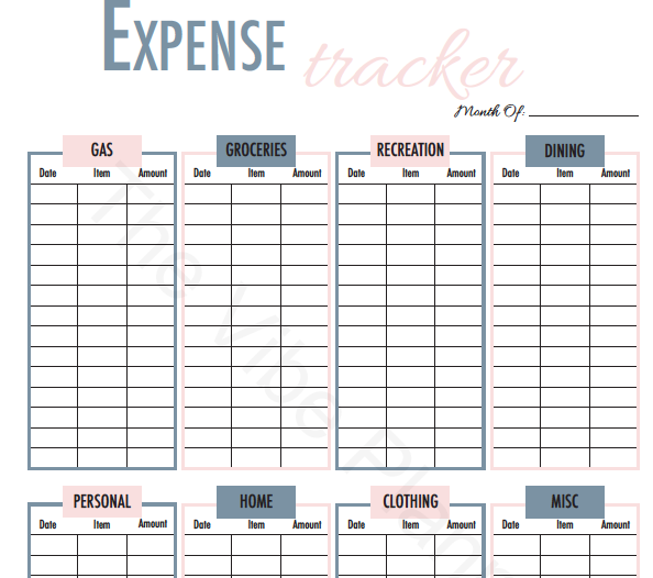 Fitness & Finance Printable Worksheet | Goodnotes Compatible - The Vibe Planner