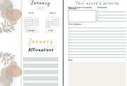 Bohemian Panther & Afro's: PLANNER January 2023 - December 2023 - The Vibe Planner