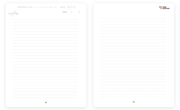 Refill Notebook Paper - Inserts - The Vibe Planner